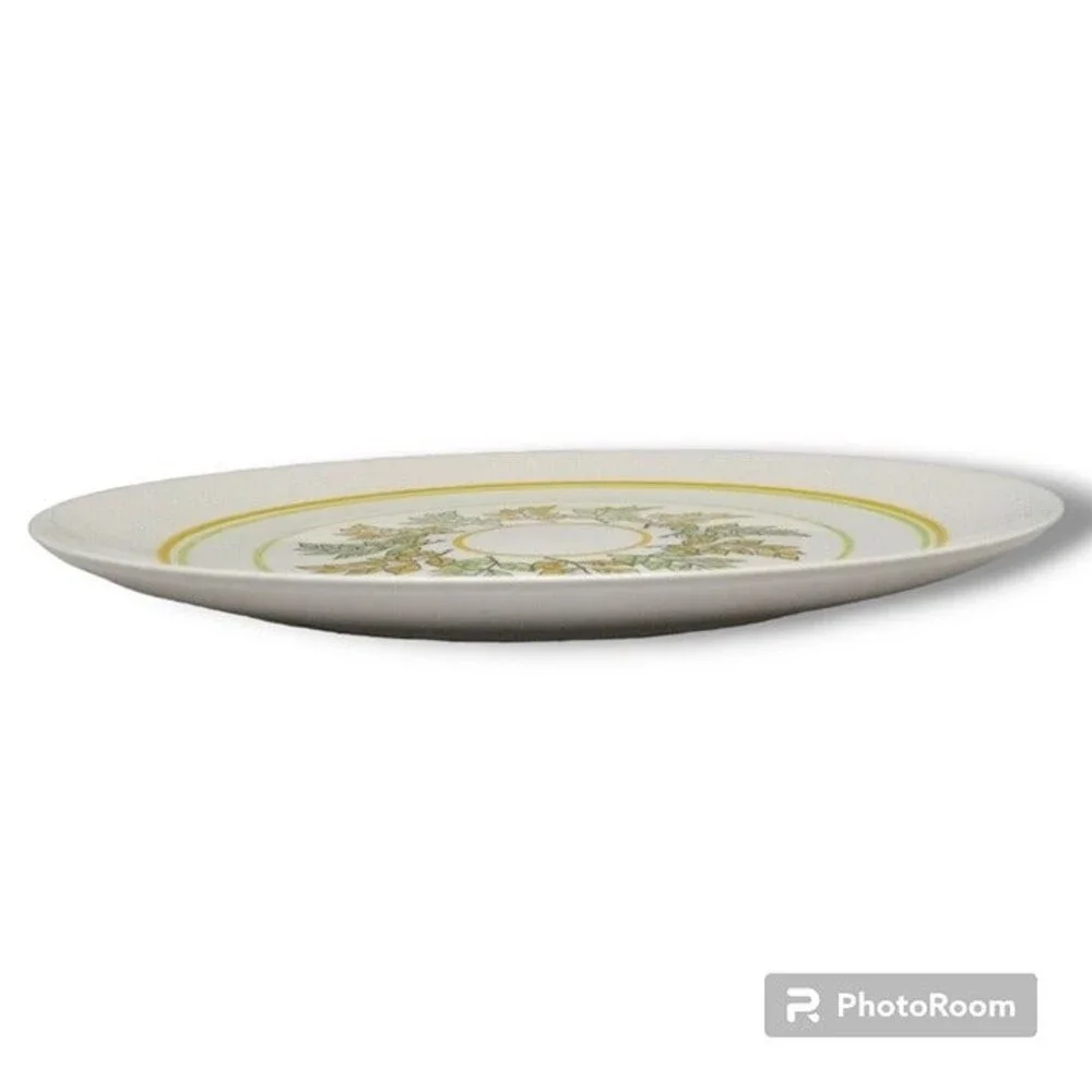Taylor Smith Taylor Ironstone Serving Platter-Mint Pattern-MCM-Made in USA